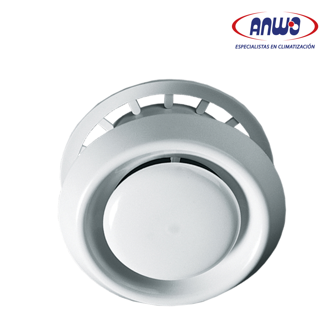 VALVULAS DE DISCO DE AIRE PLASTICAS PARA DISTRIBUCION DE AIRE EN TECHO O PARED D...