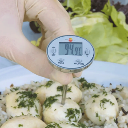 MINI-TERMOMETRO DE METAL RESISTENTE AL AGUA IP 67