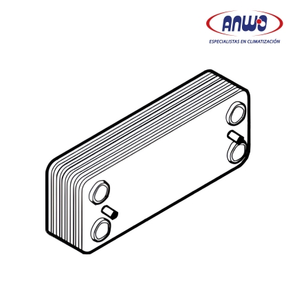 INTERCAMBIADOR A/A FOURTECH - 10 PLACAS
