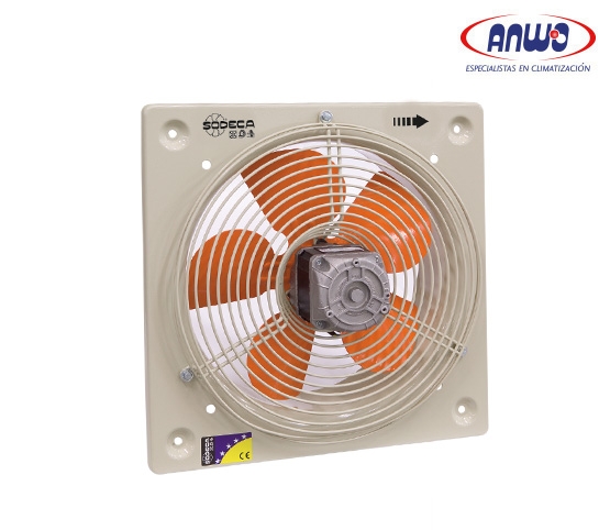 HELICOIDAL MURAL HELICE 30CM EN CHAPA DE ALUMINIO CON REJILLA PROTECCION MOTOR 2...