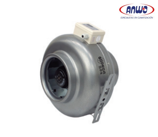 EXTRACTOR CIRCULAR EN LINEA PARA CONDUCTO CON MOTOR IP54 0,157KW 38dB(A)