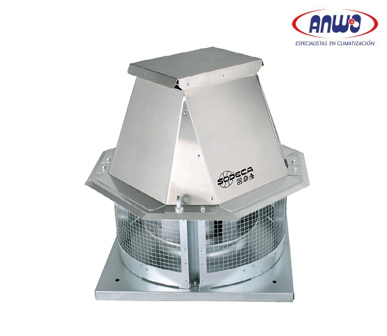 EXTRACTOR CENTRIFUGO TEJADO SALIDA LATERAL ALABE A REACCION IP55 900 RPM 380V QM...