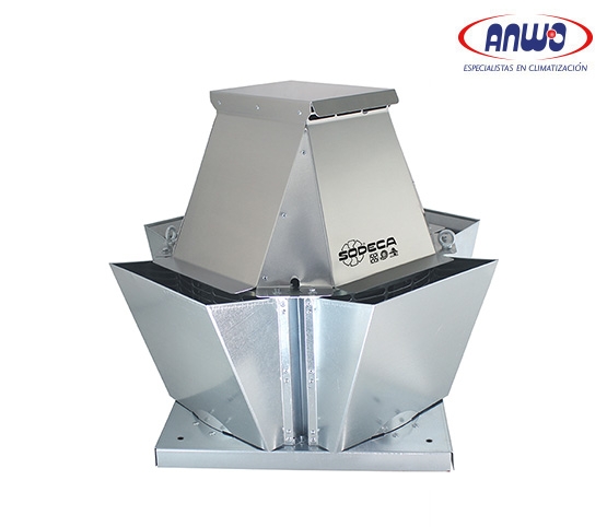 EXTRACTOR CENTRIFUGO TEJADO SALIDA VERTICAL ALABE A REACCION IP55 1440 RPM 380V ...