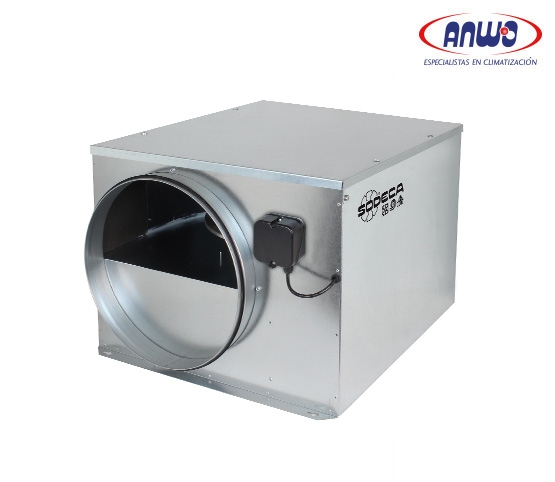 EXTRACTOR CENTRIFUGO EN LINEA BAJO NIVEL DE RUIDO CONEXIÓN 400MM 220V 1350 RPM ...