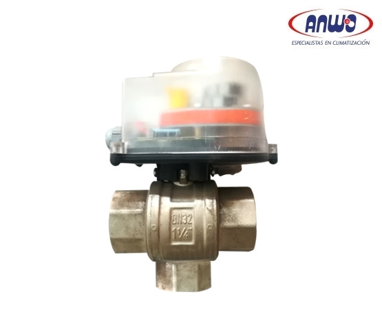 VALVULA MOTOR.BOLA 3/4 3 VIAS ANWO