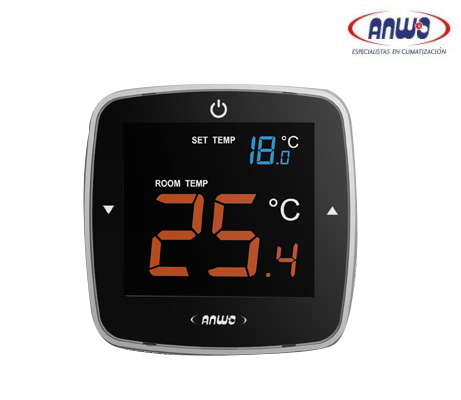 TERMOSTATO AMBIENTAL DE CALEFACCION SIMPLE ANWO ATS-PANTALLA TÁCTIL / ON-OFF/ N...