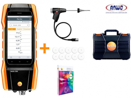 ANALIZADOR DE COMBUSTION TESTO 300 (SIN IMPRESORA). SET 2
