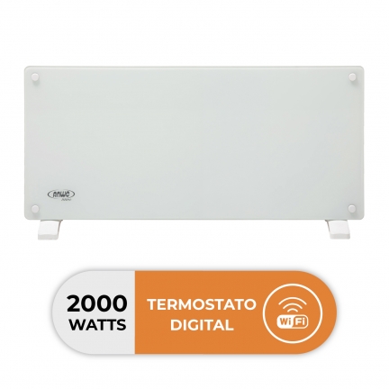 PANEL ELÉCTRICO VIDRIO ANWO NDFL.2000V 2000W C/WIFI
