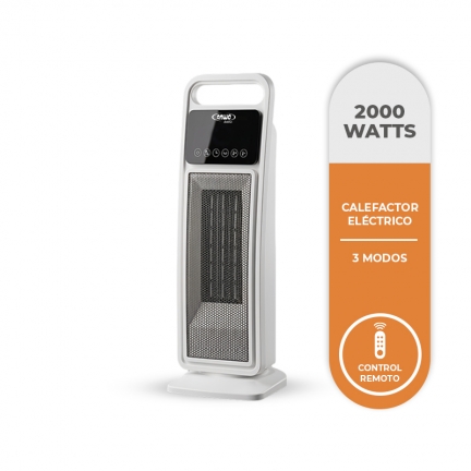 CALEFACTOR ELECTRICO ANWO PTC 2000W TORRE BLANCO