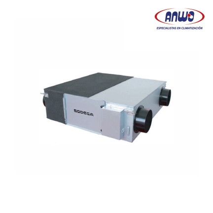 RECUPERADOR DE CALOR REB-120 BAJO PERFIL CON MOTOR EC 220V HASTA 86% DE EF. Q MA...