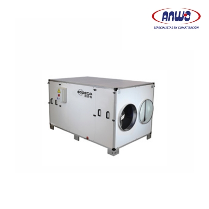 RECUPERADOR DE CALOR REB-600 BAJO PERFIL CON MOTOR EC 380V HASTA 86% DE EF. Q MA...