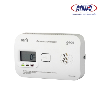 DETECTOR DE MONOXIDO DE CARBONO A PILAS