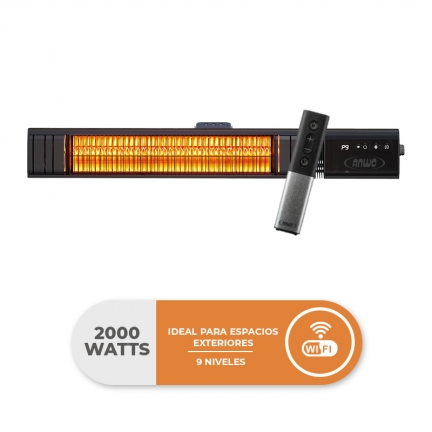 ESTUFA INFRARROJA EXTERIOR MURO WIFI 2000W