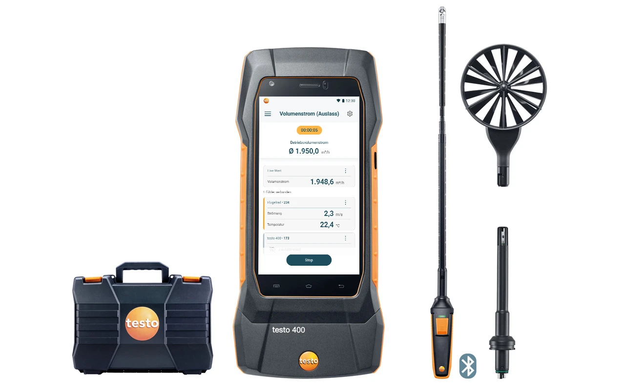 SET MULTIPARAMENTO DE CLIMA TESTO 400 - SET MOLINETE 16 MM
