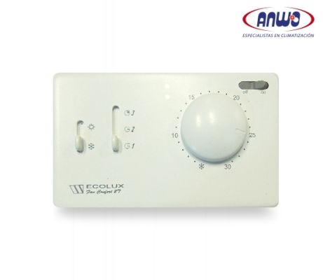 TERMOSTATO PARA FAN COIL FAN CONFORT, CHANGE MANUAL, 4 TUBOS