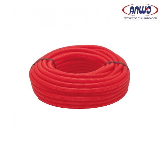 TUBO CORRUGADO ROJO PEX 32 25 MT